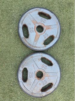 2(25) lb Olympic weight plates