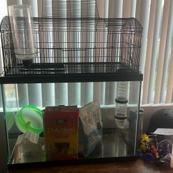 Hamster Cage And Food