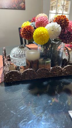 Brown, Basket tray.