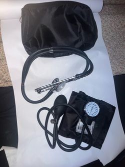 Stethoscope, blood pressure cuff kit