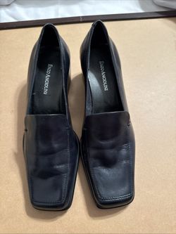 Enzo Angiolini Dark Leather Loafers 