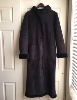 Suade Trech Coat w/ Hood