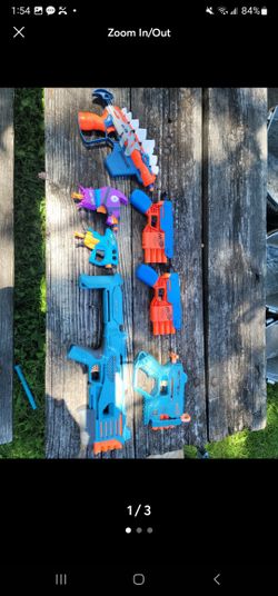Lot Of 7 nerf guns Pistols 