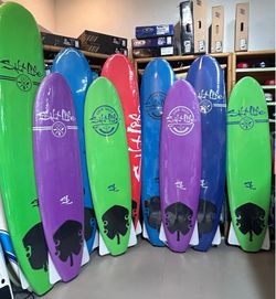 6, 7 8 &9 Ft Soft Top Foam Surfboards At Catch A Wave Surf Shop