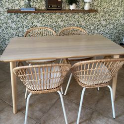 IKEA Rattan dining set 
