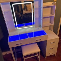 Vanity Mirror White New