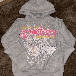 Gray Sp5der Hoodie