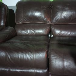 Leather 3 Piece Sectional 