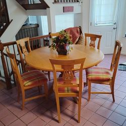 Table and 6 chairs