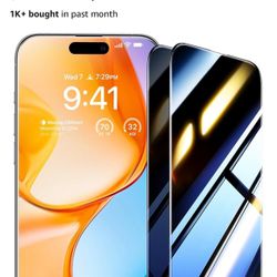 ***NEW***Privacy Screen Protector for iPhone 15 Pro, 2-pack