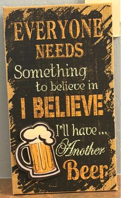 Beer and Wine home decor (2 signs)