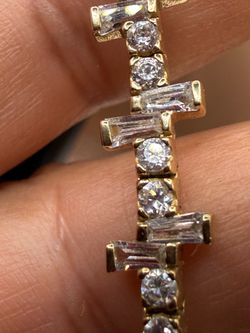 gold 10k solid 8 inches bracelet