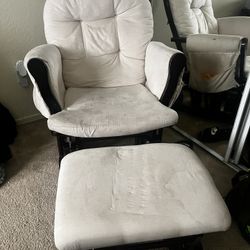 Rocking Chair With Rocking Foot Rest