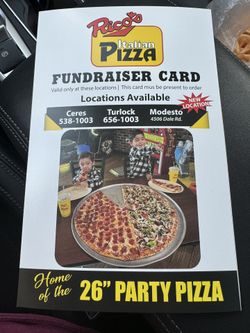 Rico’s Pizza Fundraiser Discounts 