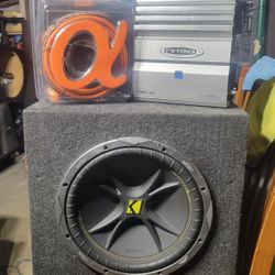 12inch Kicker Comp And Amplifier And Kit 