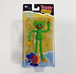 Poppy Playtime Green Huggy Wuggy 4.5 Inch Bendable Action Figure Brand New