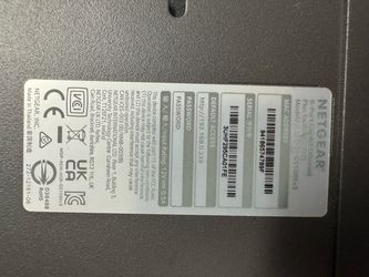 NETGEAR PROSAFE PLUS 8-PORT GIGABIT SWITCH 12 VAC 0.5 AMP GS108E