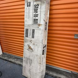 Stor-It-All 38.5-in W × 70.375-in H Wood composite White Wall-mount Utility Storage Cabinet