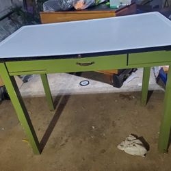 Antique Porcelain Top Baking Table
