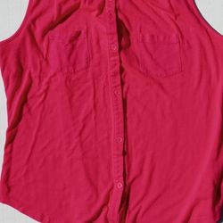 Women's Attention (Pink, Sleeveless Bottom Down) Size L