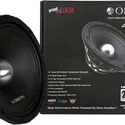 Orion HCCA1054N HCCA Pro Audio 10" 550 Watt RMS Midrange Speakers 2200W Max 4 Ohm (Each)