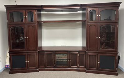 Entertainment Center- Merlot Finish