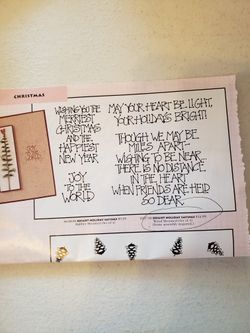 Set Of 4 Holiday  Sayings  Stamps