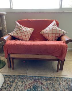 Day Bed Futon Pier 1 One Chair Beautiful Sofa Couch Solid Wood