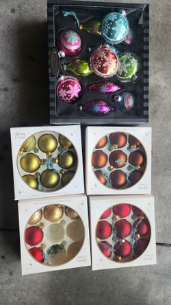 Christmas Tree Glass Ornaments