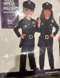 Toddlers Police Costume Size 2t