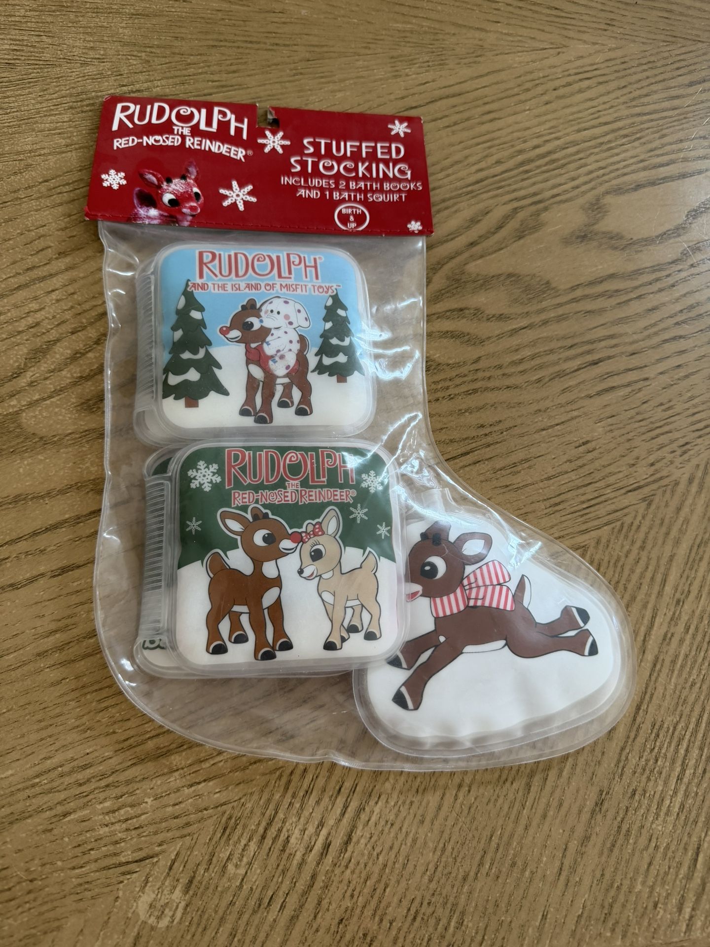 Vintage Rudolph The Red Nose Reindeer Baby Bath Books