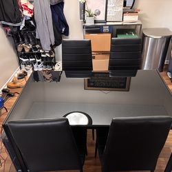 Dining room table and chairs