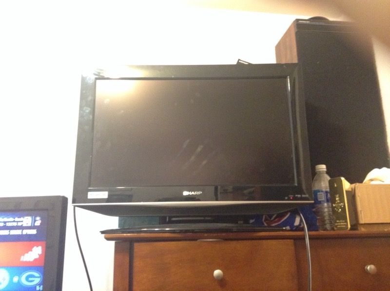 Sharp 31.2 inch tv with built in DVD player