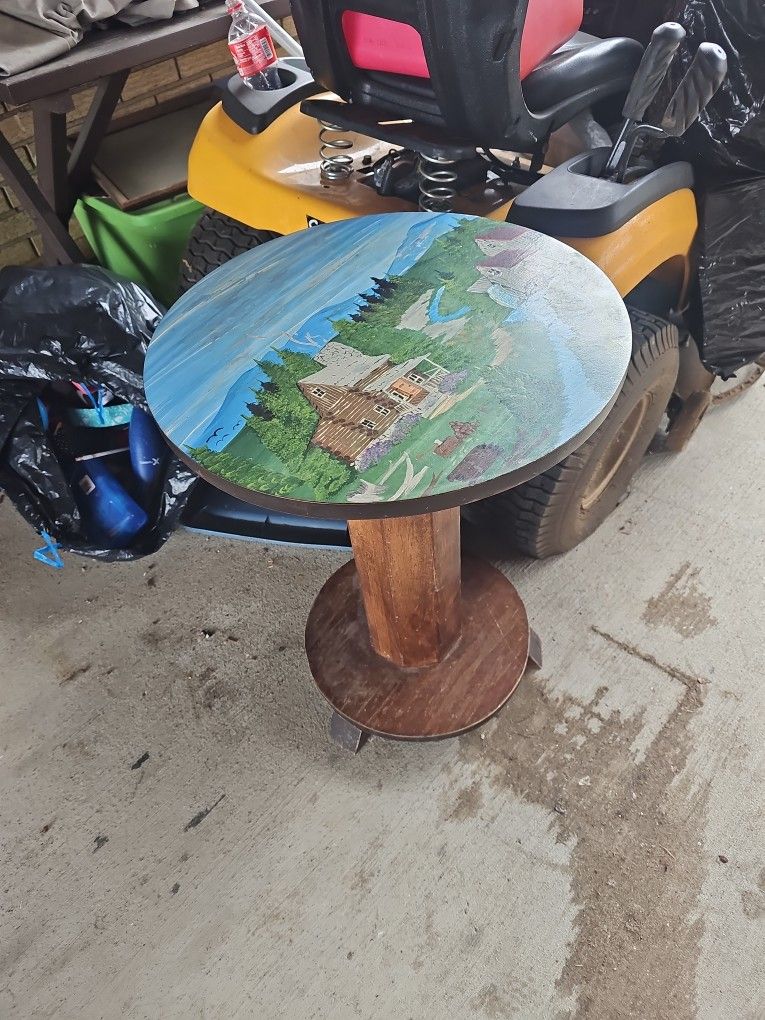 Painted Side Table