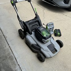 Ego Mower ,charger And 5.0ah Battery With Bag 