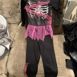 Pink Zombie Skeleton Kids