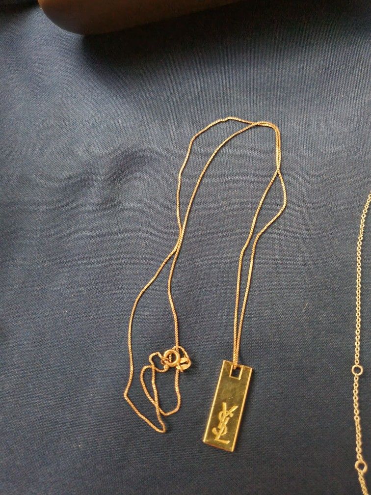 YSL charm Pendant And Chain