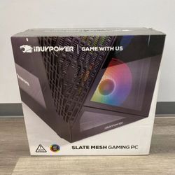 6576690 SMi7N4601 2yr warranty Ibuypower slate 8 mesh gaming desktop pc i7 14700f Rtx 4060 8gb 32gb 1Tb NVME 