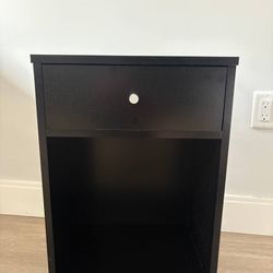 Black Bedside Table – Perfect Condition