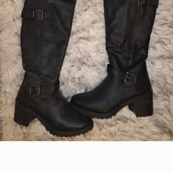 New Elegant Black Heeled Boots for Women, Forever 21, Never Worn In Perfect Cond Sz 6