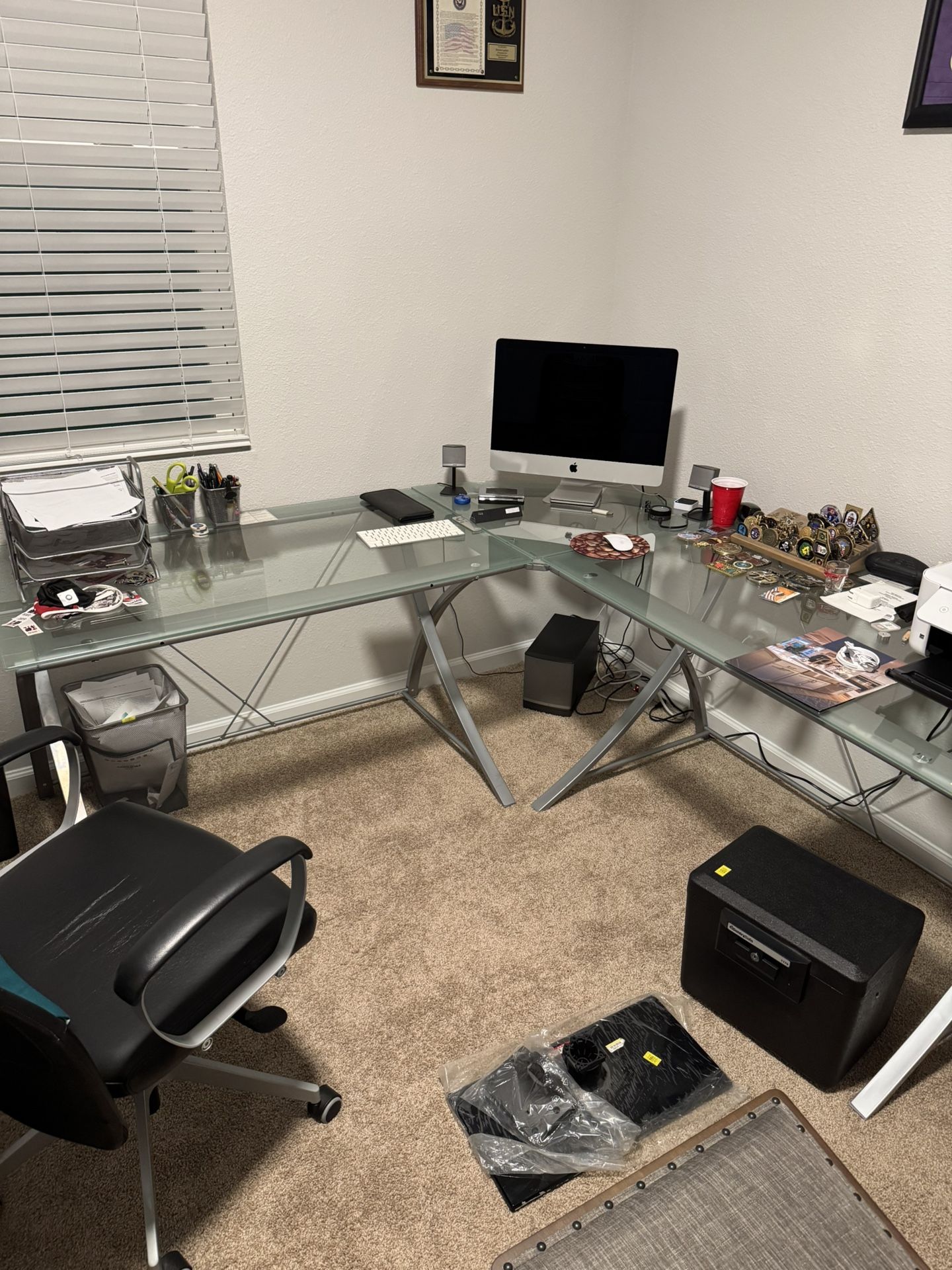 Glass Computer Desk