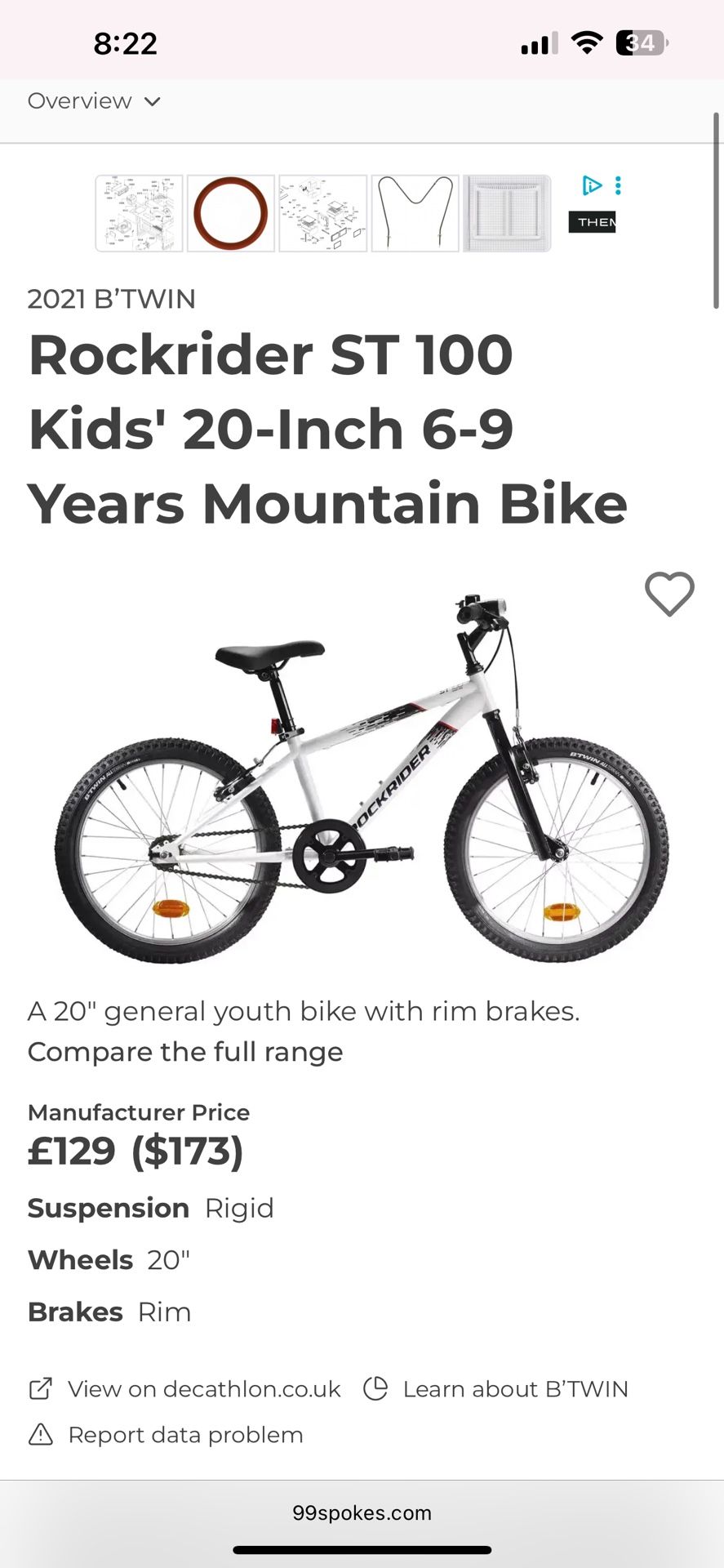 Rock rider Kids Bike PRICE FIRM