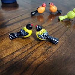 Wooden Pair Of BIRDS