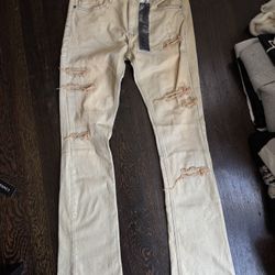 KDNK Stacked Denim Flare Jeans