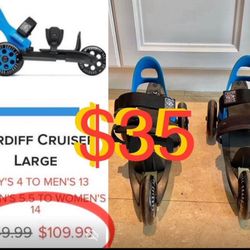 $35 Cardiff Cruiser Large Skates like New