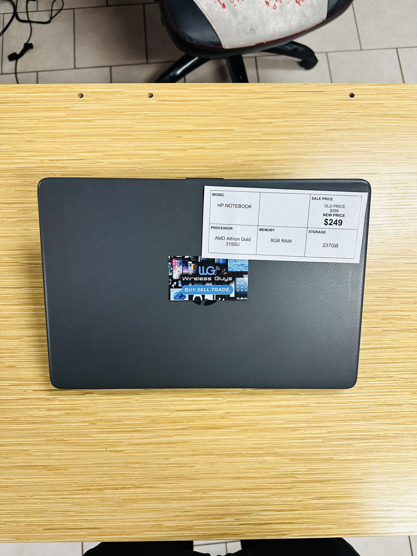 ON SALE HP LAPTOP NOTEBOOK AMD ANTHION GOLD 3150U