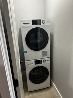 GE 24” Washer + Ventless Dryer Set