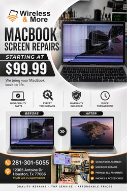 MacBook screen repairs
