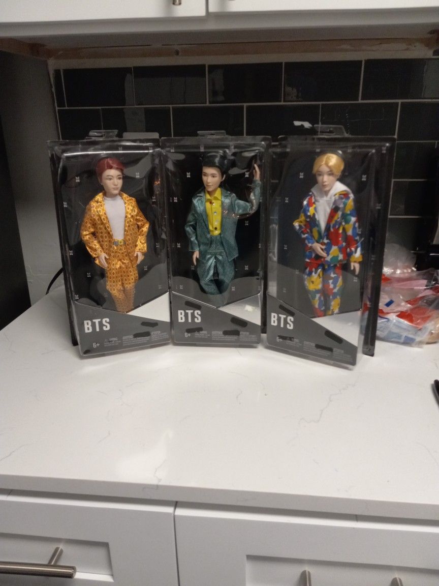 3 BTS Dolls 12 In New In Box