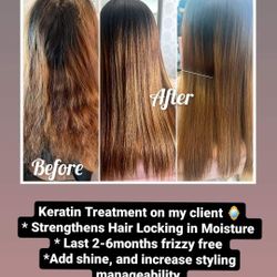 Keratin Hair Treatment ~ Tratamiento De Keratina